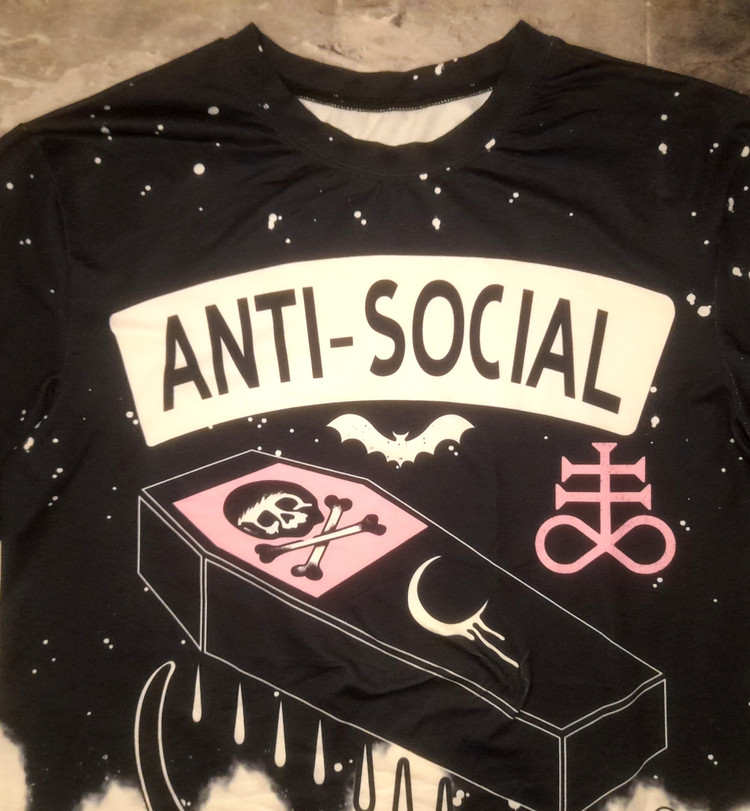 تیشرت مردانه کشی اورجینال ANTI-SOCIAL