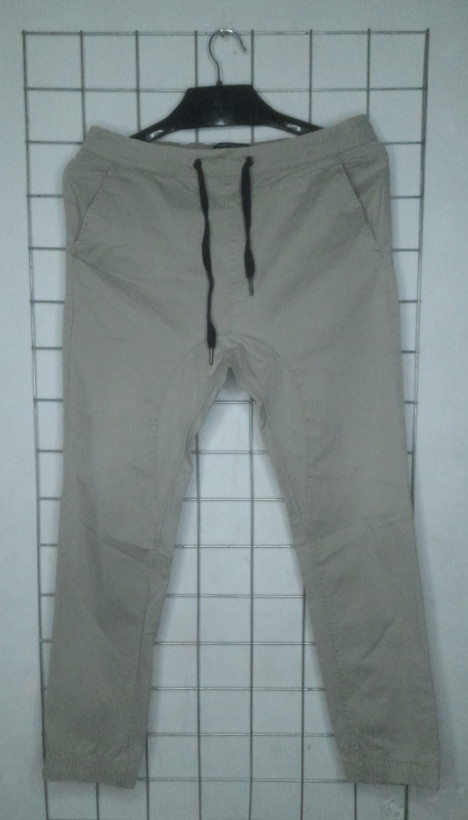 شلوار مردانه جاگر کتان استوک CUFFED CHINO