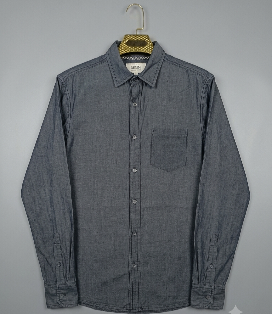 پیراهن مردانه استین بلند استوک DENIM CO