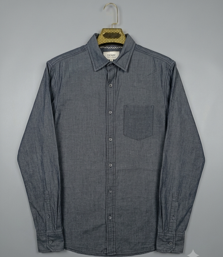 پیراهن مردانه استین بلند استوک DENIM CO