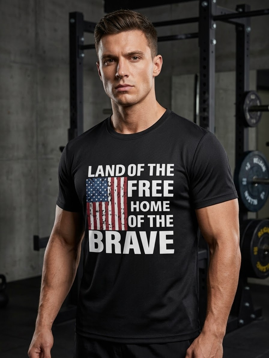 تیشرت مردانه اورجینال LAND OF THE FREE