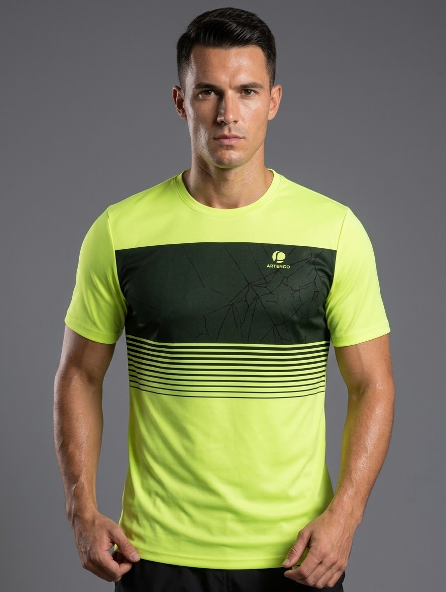 تیشرت مردانه ورزشی استوک DECATHLON