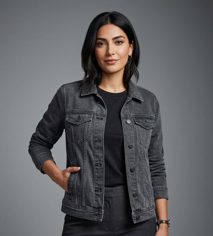 کت جین زنانه استوک DENIM