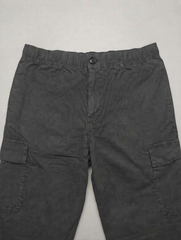 شلوار مردانه کتان کارگو استوک H&M