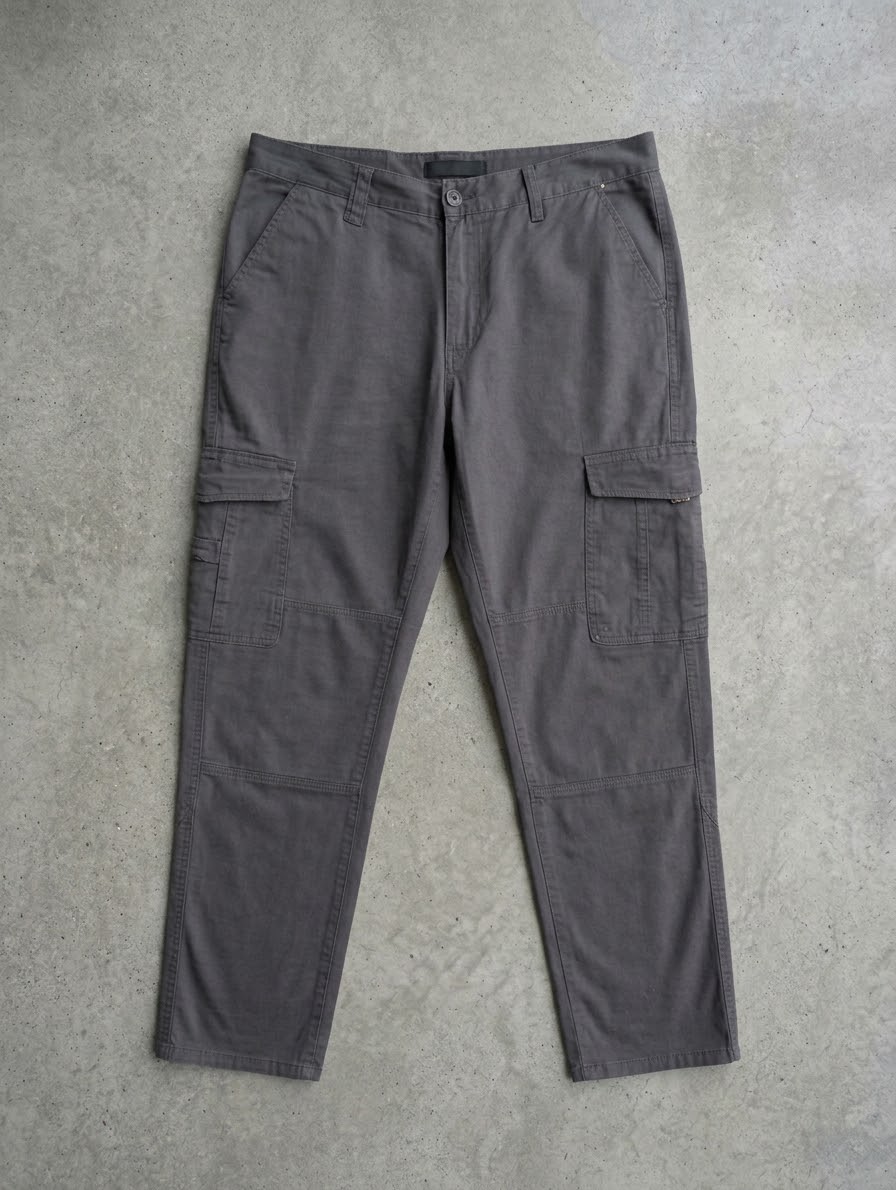 شلوار مردانه کتان کارگو استوک DENIM CO