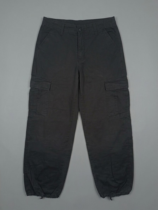 شلوار مردانه کتان کارگو دمپا کش استوک BAGGY