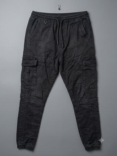 شلوار مردانه کتان کارگو جاگر تاناکورا DENIM CO