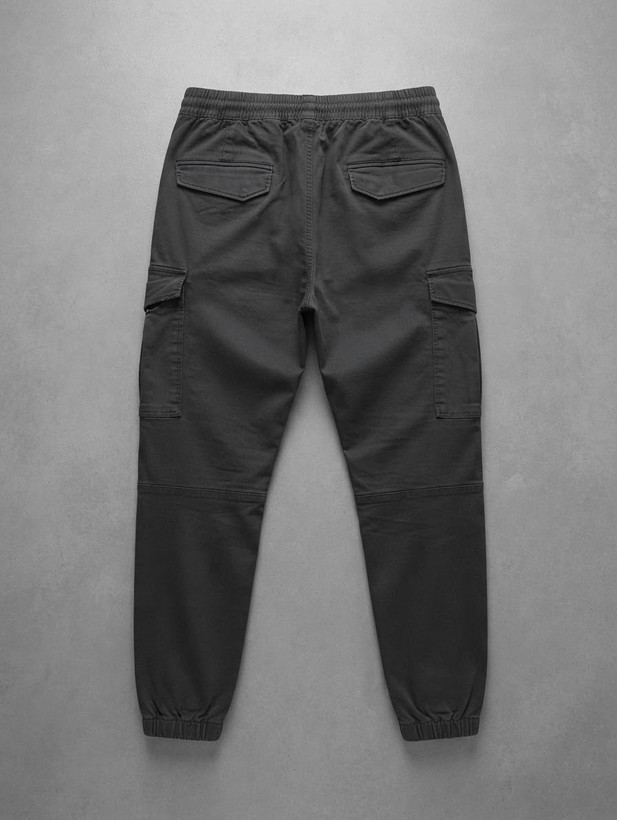 شلوار مردانه کتان کارگو جاگر کمرکش استوک H&M