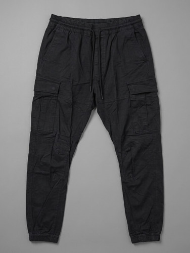 شلوار مردانه کتان کارگو جاگر کمرکش استوک H&M