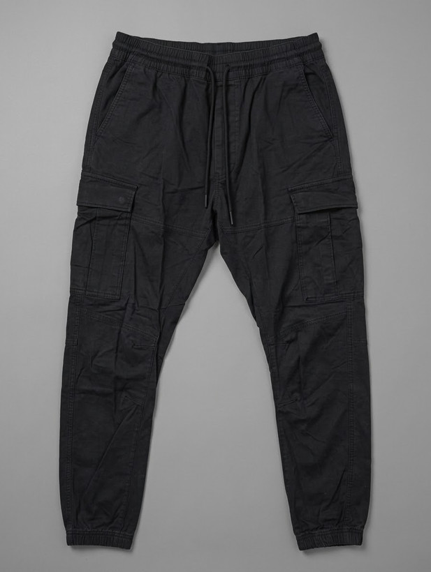 شلوار مردانه کتان کارگو جاگر کمرکش استوک H&M