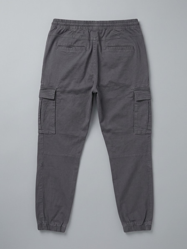 شلوار مردانه کتان کارگو جاگر کمرکش استوک DENIM.CO