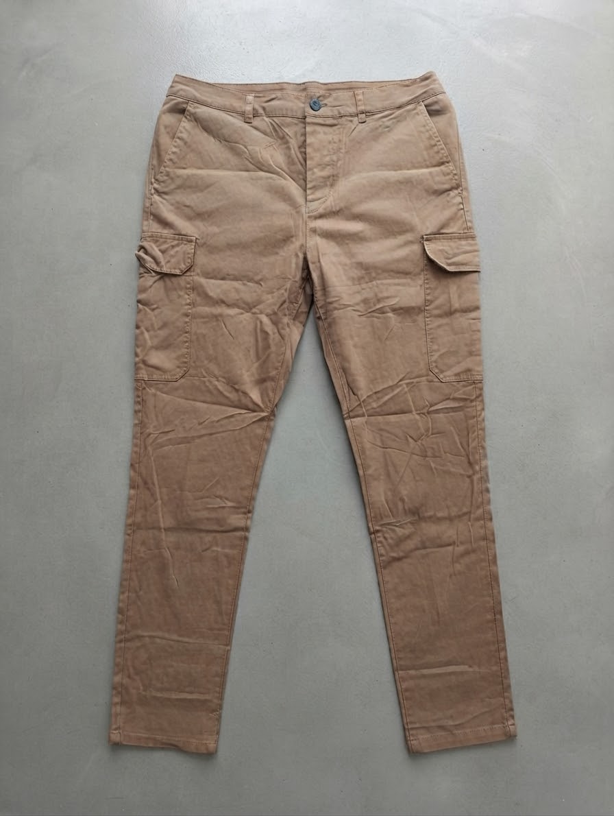 شلوار مردانه کتان کارگو استوک ASOS