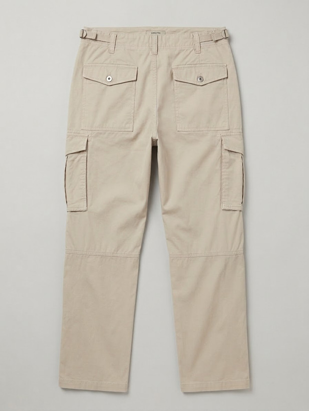 شلوار مردانه کتان کارگو استوک BERSHKA
