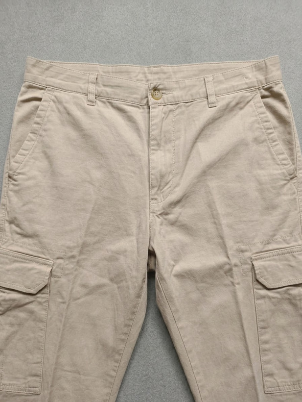 شلوار مردانه کتان کارگو استوک PULL& BEAR