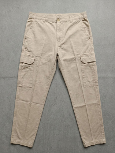 شلوار مردانه کتان کارگو استوک PULL& BEAR