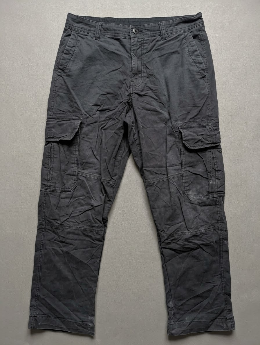 شلوار مردانه کتان کارگو استوک DENIM.CO