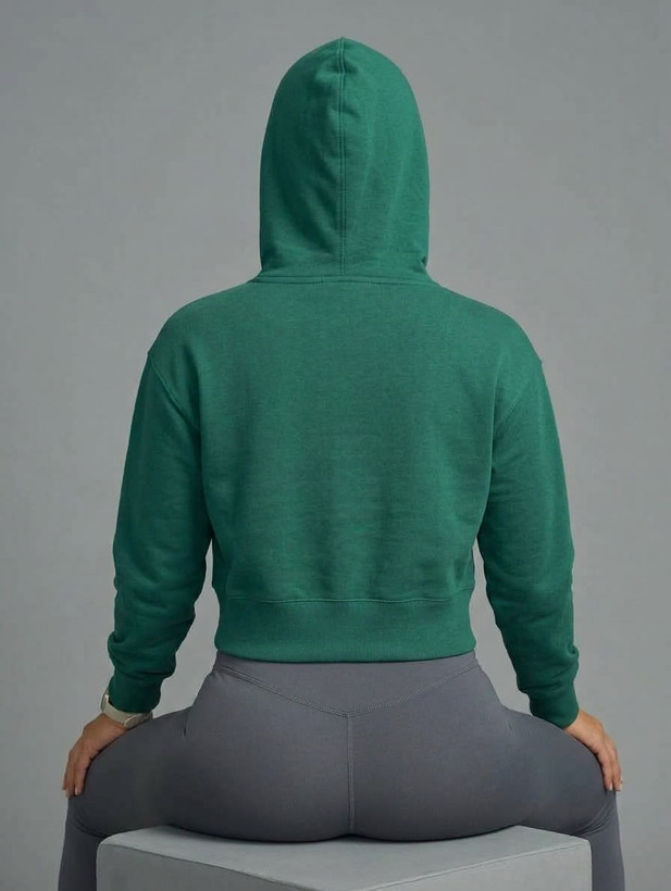 هودی زنانه کراپ اورجینال ZARA