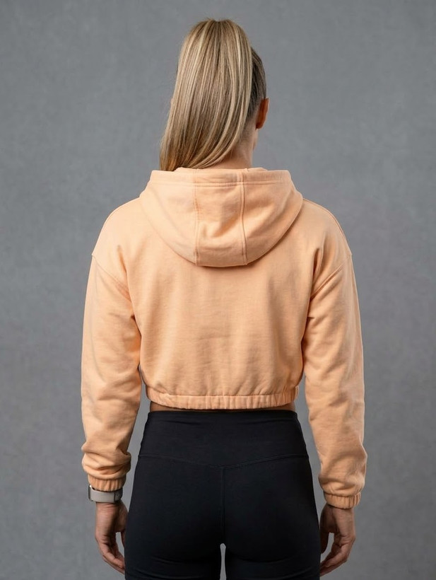 هودی زنانه کراپ استوک H&M