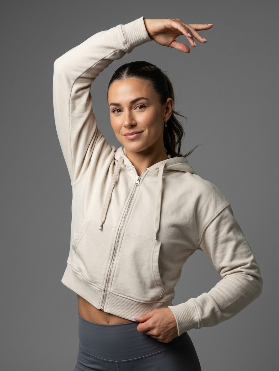 سویشرت زنانه کراپ استوک TU WOMAN
